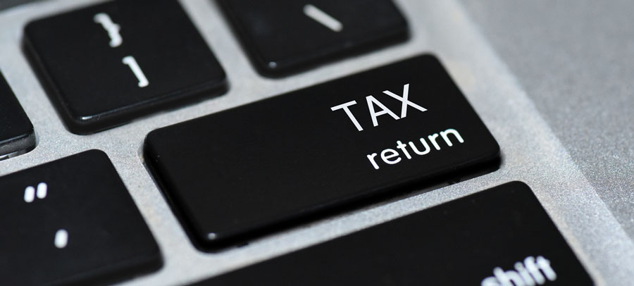 Keyword with a Tax return button